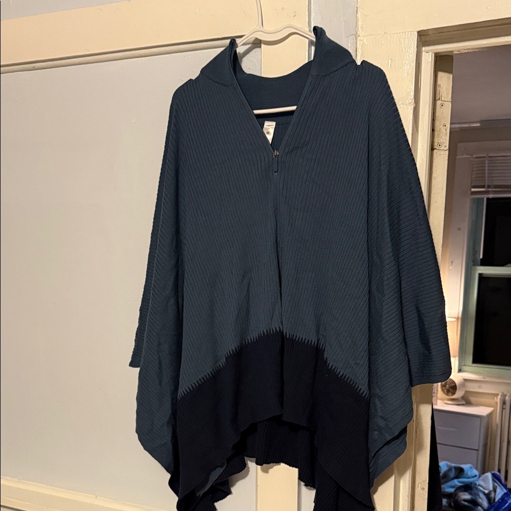 Lululemon Navy Poncho with Zipper
